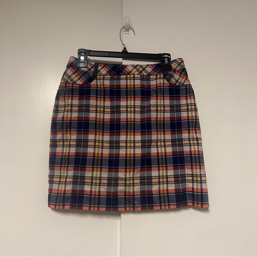 Louis Castel women’s golf plaid skort Size 73